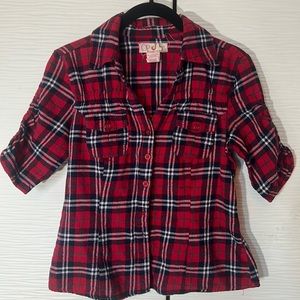 Girl’s OP cotton flannel shirt, Sz M (7-9)